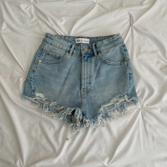 Zara Pants - Zara Blue Denim Shorts